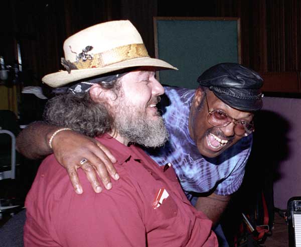 Dr. John and Merl Saunders, Fantasy Studios, for the recording session of Merl's "It's In The Air" CD
