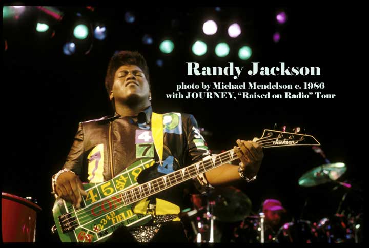 Randy Jackson of Journey 1986